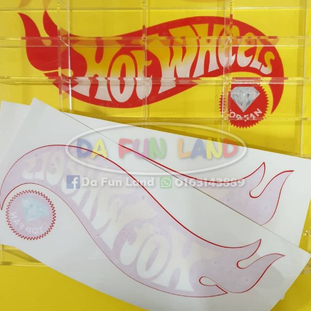 💥 STICKER HOT WHEELS : STATIC CLING STICKER 💥