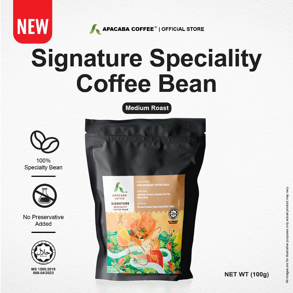 APACABA COFFEE Signature Specialty Medium Roast Specialty Grade Arabica Coffee Bean (100g)
