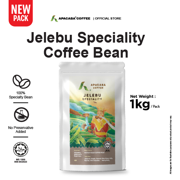 APACABA COFFEE Jelebu Specialty Medium Roast Specialty Grade Arabica Coffee Bean