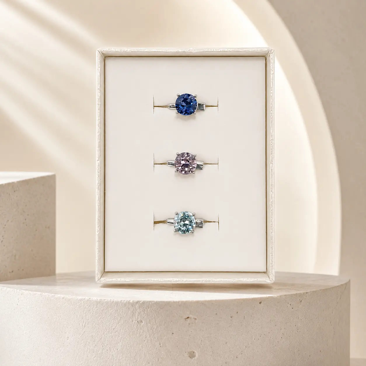 Wirdora Set 3pcs Brooch Circle (Flower Series) Embellished With Swarovski Crystal