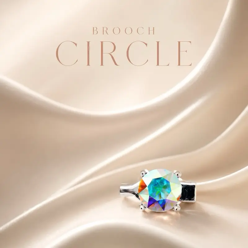Wirdora Baby Brooch Circle Kerongsang