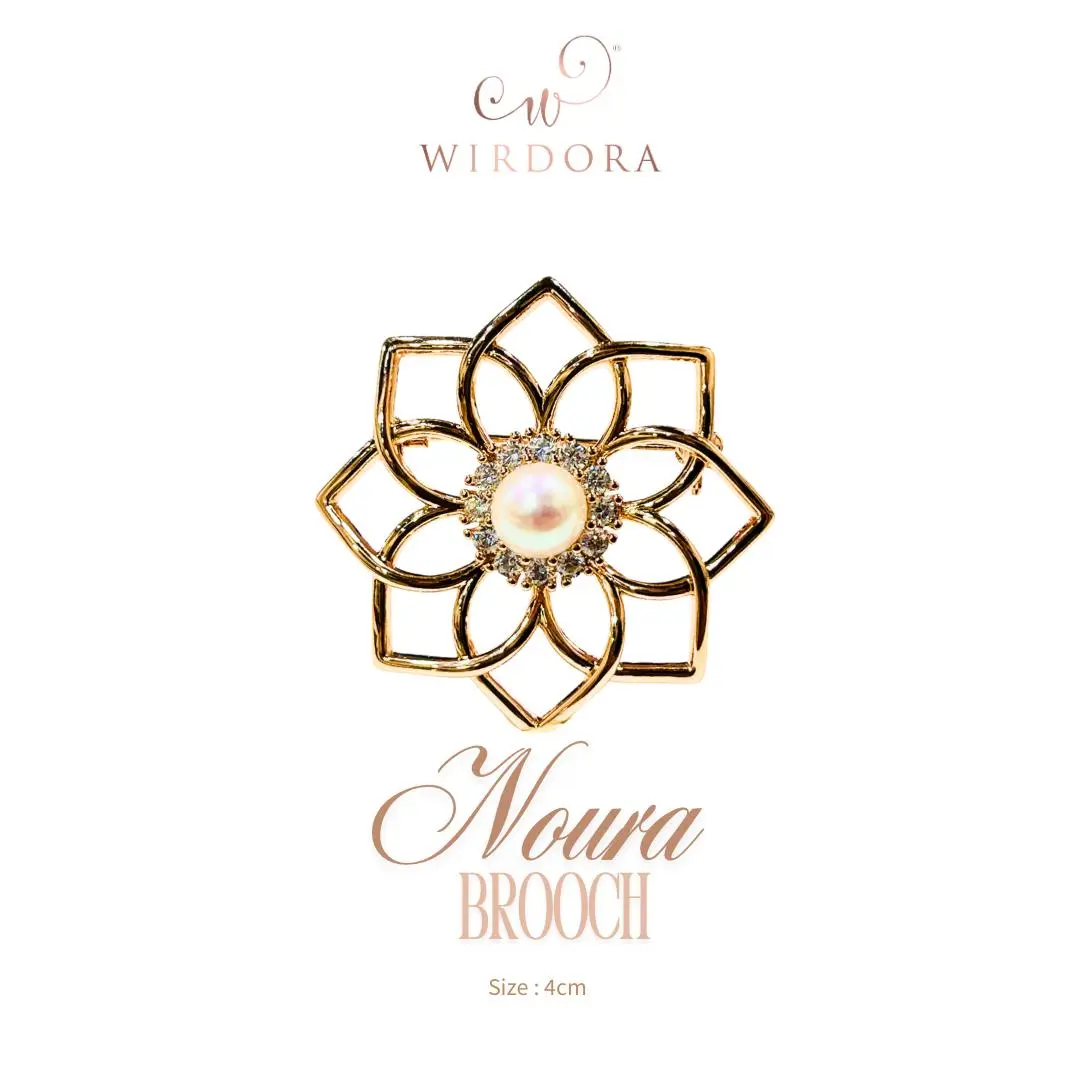 Wirdora Brooch Noura (18K Rose Gold) Shoulder Brooch