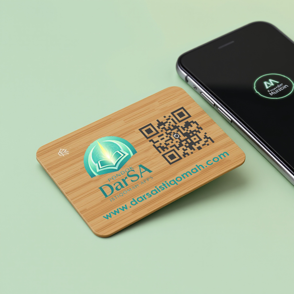 Darsa Bamboo NFC Digital Business Card
